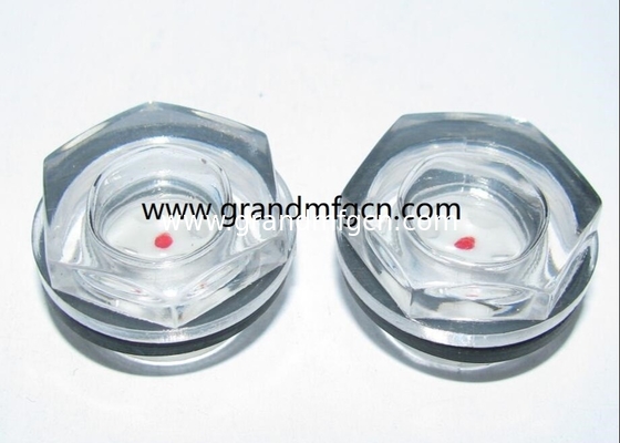 M18x1.5 Vidrio de visualización para el aceite de mezcla de líquido Gas Tanque de combustible Sitio de enchufe Indicador de aceite de vidrio de hilo métrico