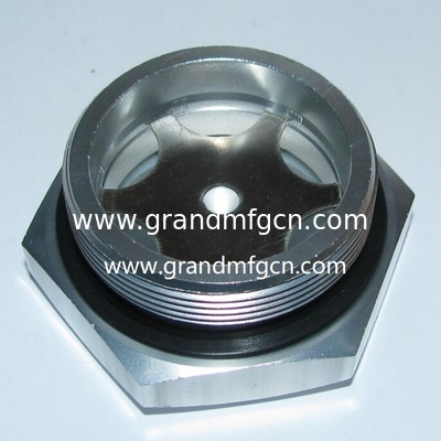 El hilo métrico M18 M20 M22 M24 Reducción soplador de aluminio indicador de nivel de aceite vidrio de vista personalizado disponible