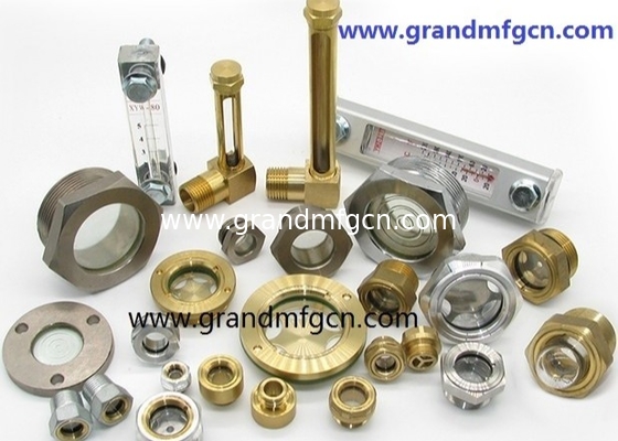 G1/2" G3/4" G1" GM-HDG12 Bombas de nivel de aceite Visión de vidrio Burbuja de vidrio de visión 3d medidor de vidrio de aceite enchufes de indicador de visión