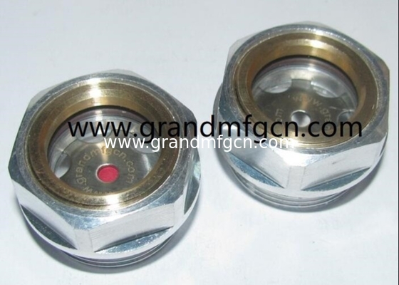 PPMA Visor de nivel de aceite hexagonal de plástico G1/2 G3/4 G1&quot; G1 1/4&quot; G1 1/2&quot; compresores de aire medidores de nivel de aceite