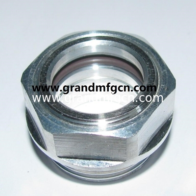 PPMA Visor de nivel de aceite hexagonal de plástico G1/2 G3/4 G1&quot; G1 1/4&quot; G1 1/2&quot; compresores de aire medidores de nivel de aceite