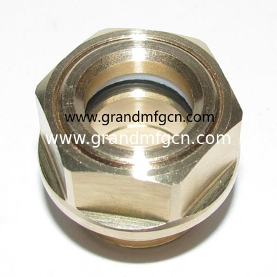G1  G1 1/4&quot; G1 1/2&quot; G2&quot; Gas de mezcla de aceite de combustible tanque de sitio enchufe Hombre roscado de latón circular aceite de visión de vidrio en stock