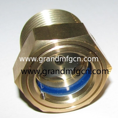 G1  G1 1/4&quot; G1 1/2&quot; G2&quot; Gas de mezcla de aceite de combustible tanque de sitio enchufe Hombre roscado de latón circular aceite de visión de vidrio en stock