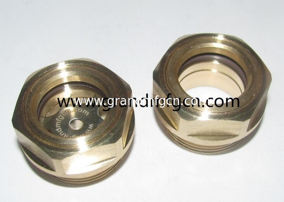 Hombre NPT hilo 3/8 &quot; 3/4 &quot; en forma de cúpula medidor de nivel de aceite bombas de aceite observar el vidrio indicador de visión con cristal de visión 3D transparente