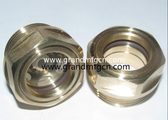 G1  G1 1/4&quot; G1 1/2&quot; G2&quot; Gas de mezcla de aceite de combustible tanque de sitio enchufe Hombre roscado de latón circular aceite de visión de vidrio en stock
