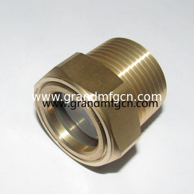 G1/2" G3/4" G1" GM-HDG12 Bombas de nivel de aceite Visión de vidrio Burbuja de vidrio de visión 3d medidor de vidrio de aceite enchufes de indicador de visión