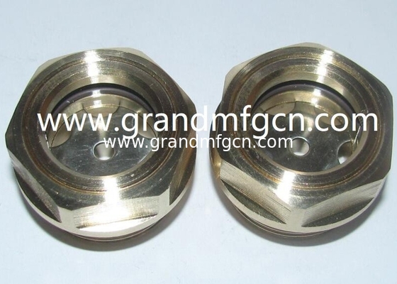 G1  G1 1/4&quot; G1 1/2&quot; G2&quot; Gas de mezcla de aceite de combustible tanque de sitio enchufe Hombre roscado de latón circular aceite de visión de vidrio en stock