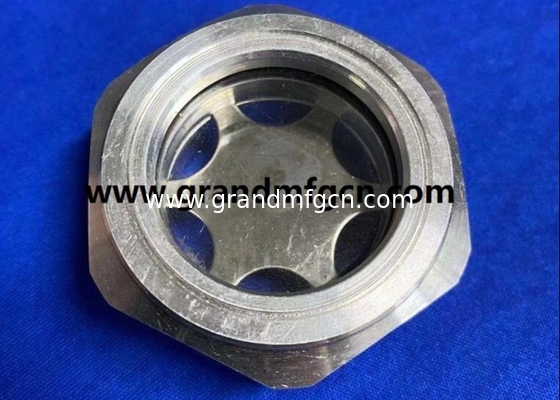BSP Threas G1/2 G3/4 G1 pulgadas Compresor de aire Hex Aluminio Nivel de aceite Visión de vidrio Bombas de vidrio Indicador de nivel de aceite 1Mpa Presión GM-BG10 GM-BG34 GM-BG12