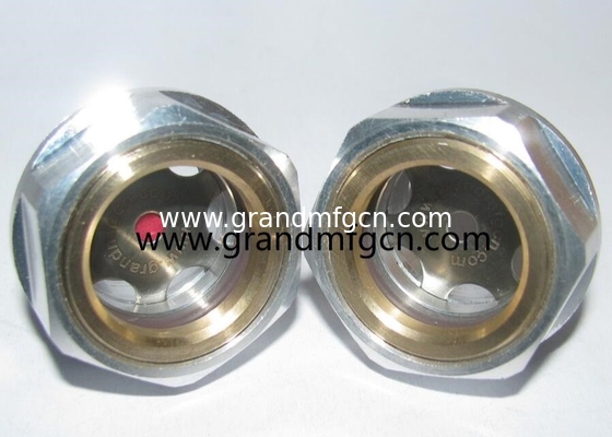 G3/8&quot; G1/4&quot; G1/2&quot; G1&quot; BSP Compresor de aire hex de aluminio fresado indicador de visualización del nivel de aceite visualización de vidrio medidor del nivel de aceite