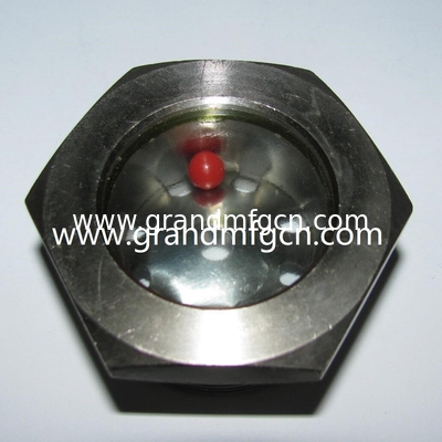 NPT 1/2" BITZER compressor de aire de refrigeración acero fundido vidrio con una bola roja vidrio fundido vidrio ventana vidrio