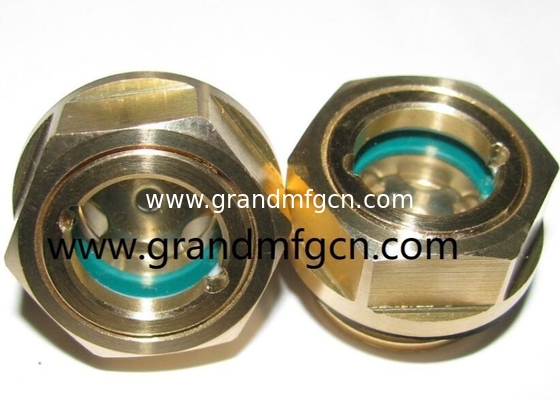 G1  G1 1/4&quot; G1 1/2&quot; G2&quot; Gas de mezcla de aceite de combustible tanque de sitio enchufe Hombre roscado de latón circular aceite de visión de vidrio en stock