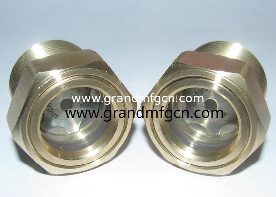 Hombre NPT hilo 3/8 &quot; 3/4 &quot; en forma de cúpula medidor de nivel de aceite bombas de aceite observar el vidrio indicador de visión con cristal de visión 3D transparente