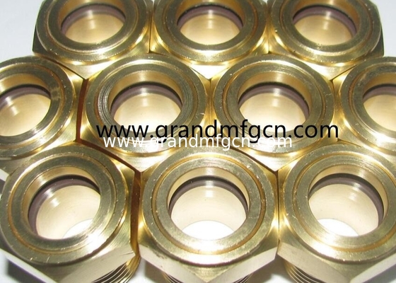 NPT3/8 pulgadas GRAN REDUCTOR de engranajes industriales de latón Nivel de aceite de vidrio de visión Nivel de aceite de vidrio indicador de calibración del ojo del toro NIVEL de aceite
