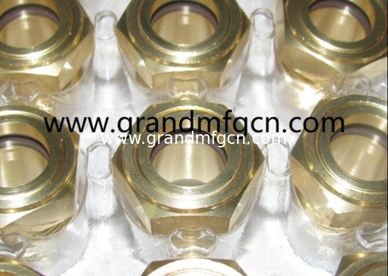 3/8 INCH MNPT hilo posicionadores indicador de nivel de aceite observar el nivel de petróleo cúpula vidrio medidor de visión de burbujas con vidrio transparente