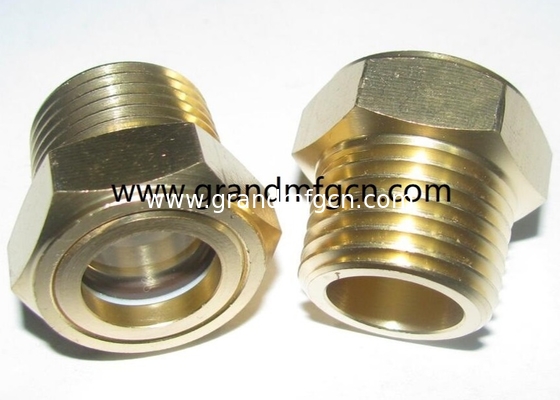 G1  G1 1/4&quot; G1 1/2&quot; G2&quot; Gas de mezcla de aceite de combustible tanque de sitio enchufe Hombre roscado de latón circular aceite de visión de vidrio en stock