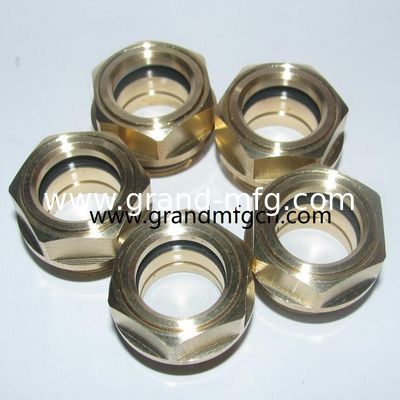 NPT hilo 3/8&quot; 1/2&quot; 3/4&quot; 1,1/4&quot; compresor de aceite Visión de vidrio de nivel de monitoreo de gas de petróleo gas de combustible del tanque de sitio del enchufe de la oleoducta