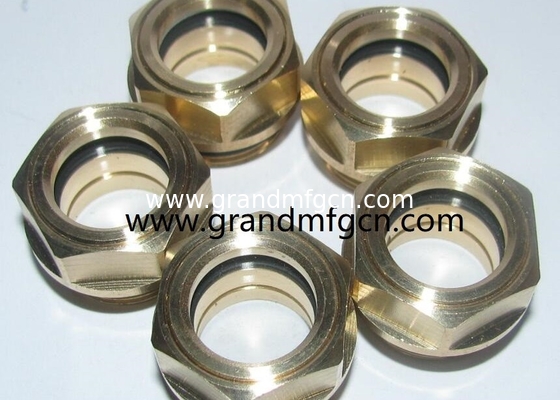 G1  G1 1/4&quot; G1 1/2&quot; G2&quot; Gas de mezcla de aceite de combustible tanque de sitio enchufe Hombre roscado de latón circular aceite de visión de vidrio en stock