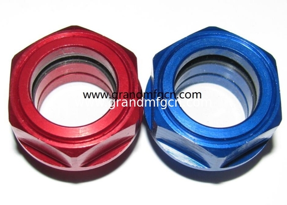 G3/8&quot; G1/4&quot; G1/2&quot; G1&quot; BSP Compresor de aire hex de aluminio fresado indicador de visualización del nivel de aceite visualización de vidrio medidor del nivel de aceite