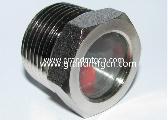 NPT 3/8&quot; BITZER refrigeración de acero fundido vidrio con bola roja fundido vidrio ventana vidrio fabricante de China