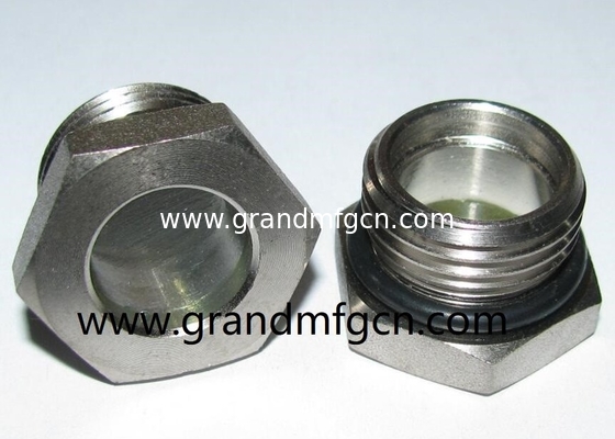 NPT 3/8&quot; BITZER refrigeración de acero fundido vidrio con bola roja fundido vidrio ventana vidrio fabricante de China
