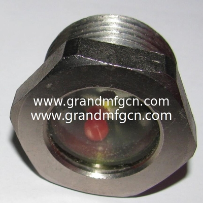 NPT 3/8&quot; BITZER refrigeración de acero fundido vidrio con bola roja fundido vidrio ventana vidrio fabricante de China